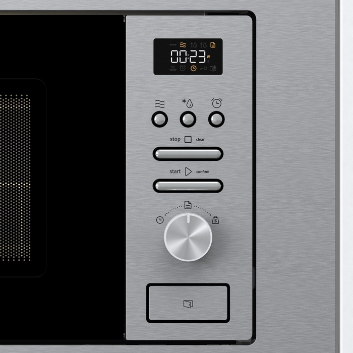 Вбудована мікрохвильова піч Gorenje BMI201AG1X з грилем, 20 л