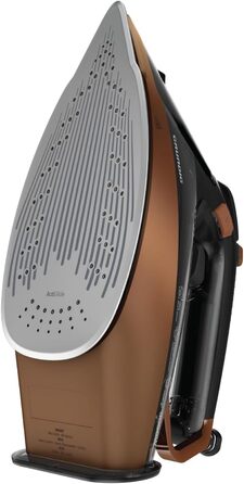 Праска з парою GRUNDIG SI 8050: 3000 Вт, SteamSense, керамічна підошва, автоматичне декальцинація, Drip Stop, чорно-коричневий