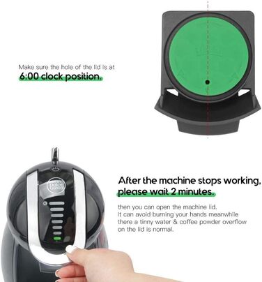 i Cafilas Reusable Capsule for Dolce Gusto, Capsule Filter, compatible with Dolce Gusto, with coffee spoon, brush (Tamper + Capsule)