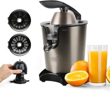 Електрична соковитискачка для цитрусових BLACK+DECKER BXCJ350E | 350W, нержавіюча сталь