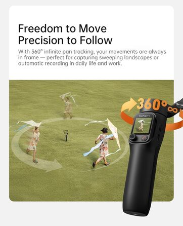 Стабілізатор Hohem iSteady V3 Ultra для смартфона: AI-трекінг, жести, пульт, екран, штатив, для зйомки Vlog та TikTok