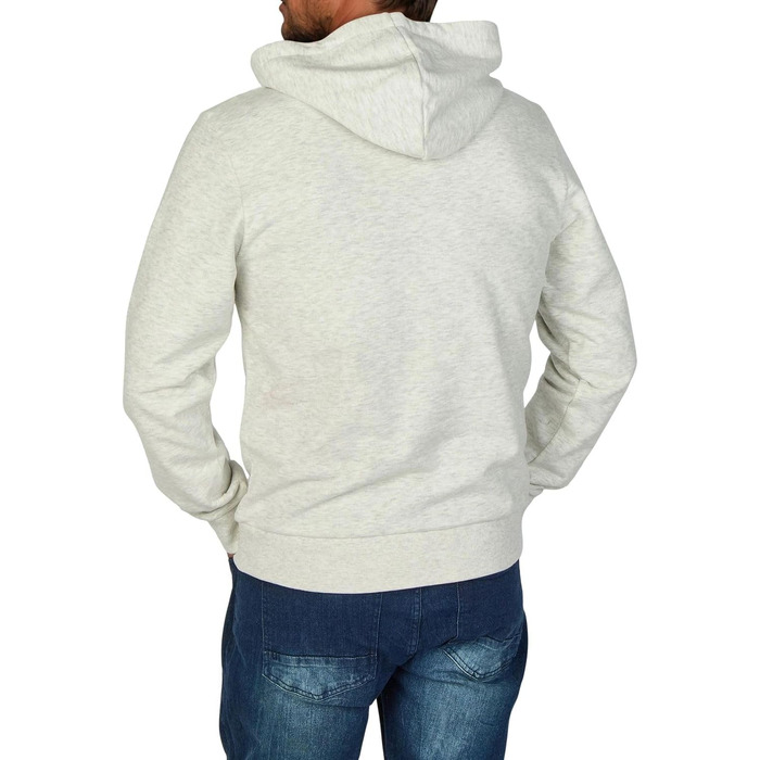 Чоловічий худі Jack & Jones JJMORTY Regular Fit з принтом, білий меланж