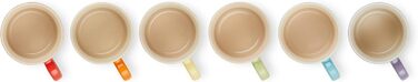 Le Creuset 6-Piece Cappuccino Cup Set, 200 ml each, Rainbow, 79114208359030