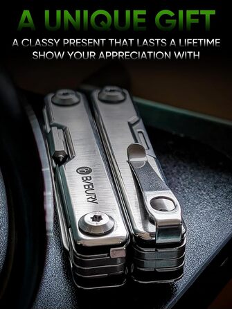 Мультитул BIBURY Mini 10-в-1: кусачки, пінцет, склобій, інструмент для кемпінгу та відпочинку на природі