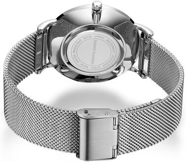 Жіночий годинник на зап'ясті: аналоговий кварц, нержавіюча сталь, сріблястий