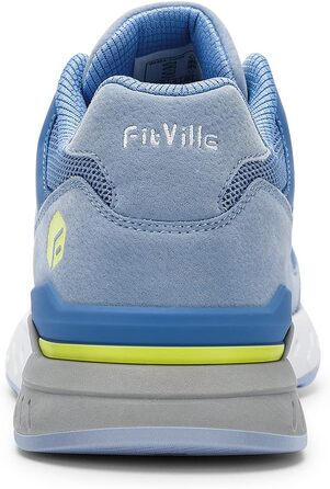 Жіночі кросівки FitVille для бігу та ходьби (широкі) - для плоскостопості, фітнесу, світло-блакитні, 40 EU