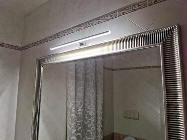 Azhien LED Mirror Light Bathroom 10W 820LM 60cm Neutral White 4000K, Slim 14mm Width 3in1 Mounting IP44 230V Wall Light Mirror Lamp 600mm, No Flickering Bathroom Cabinet Mirror Lights