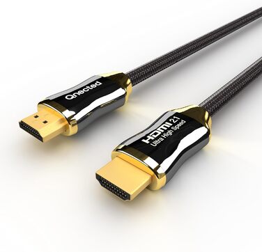HDMI 2.1 кабель 0,5 метра | Ultra High Speed | 4K 120Hz, 8K 60Hz, 48 Gbps | Підтримка PS5, Xbox Series X/S | Чорний колір