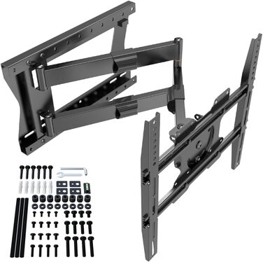 Кріплення для телевізора XTRARM TiTon Flex, 80 см, чорний, поворотний, нахильний, до 60 кг, VESA 400x400 мм