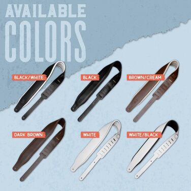 Гітарний ремінь Levy's Leathers Amped Series з натуральної шкіри, темно-коричневий