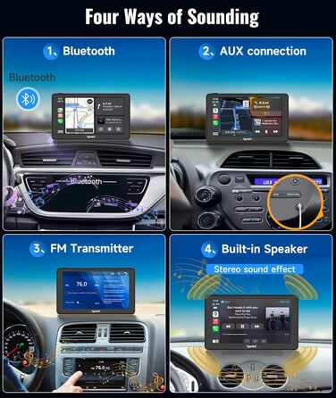 Безпровідний CarPlay і Android Auto Spedal CL786, 7