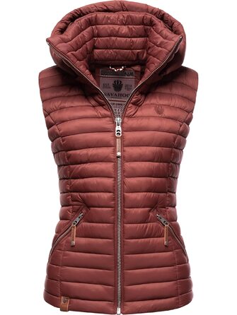 Жіноча перехідна куртка Navahoo Shadaa з капюшоном та стеганою жилеткою, великі розміри XS-3X, бордовий