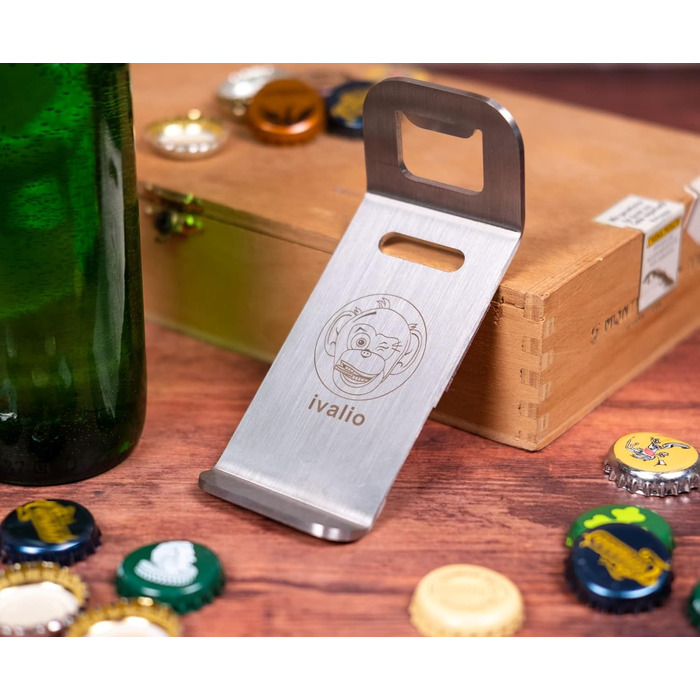 Ivalio Magnetic Bottle Opener | Strong Magnet Bottle Opener | Wall & Refrigerator Mounting | magnetic bottle opener | bottle opener