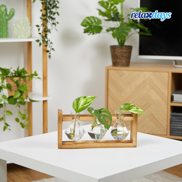 Relaxdays Reagent Tube Vase with Stand