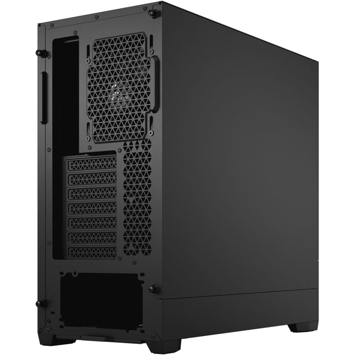 Корпус для ПК Fractal Design Pop Black з темним склом, сітчаста передня панель Honeycomb Mesh, три вентилятори Aspect 12, Mid Tower для ігор, ATX, чорний