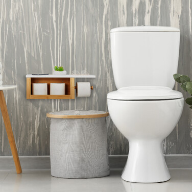 Relaxdays Bamboo Toilet Paper Holder with Shelf