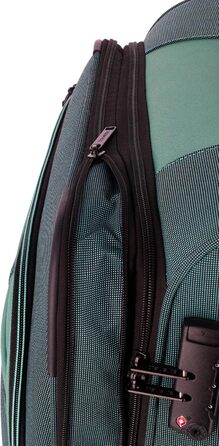Travelite 4-Wheel Luggage Size L Softshell made from recycled material, Luggage Series VIIA: Trolley with expandable gusset + edge protection, 77 cm, 91-103 liters