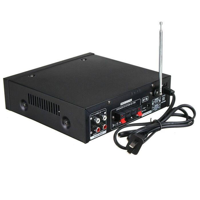 Bluetooth підсилювач 800W для авто і дому HiFi стерео аудіо з MP3/SD/AUX, пульт