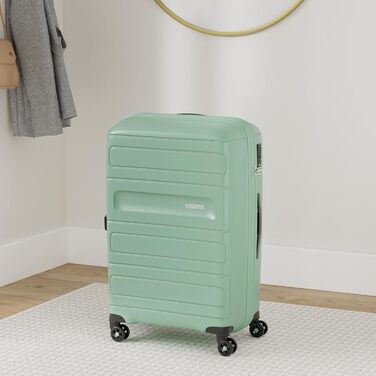 American Tourister Sunside Spinner Luggage, 55 cm, 35 Liter, Black (Spinner L expandable (77 cm - 106/118 L), Green (Mineral Green))