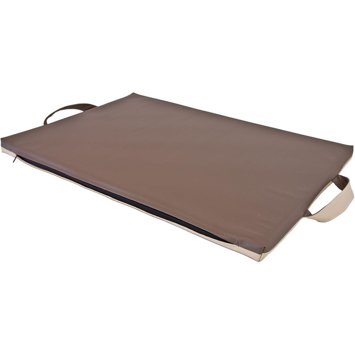 CopcoPet Dog Mat Alex 108 x 78 cm XL – Robust Faux Leather – Washable, Dishwasher Safe, Non-Slip & Easy to Clean – For Large Dogs, Car, Garden, Camping – With 3.5cm Foam Core (128 x 88 cm, Mocca)