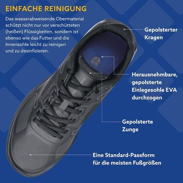 Чоловічі робочі кросівки Shoes for Crews Evolution II 41 EU – антиковзаюча підошва, комфорт, дихаючі, водонепроникні, для ресторану, кухні, офіціантів, кухарів, роздрібної торгівлі