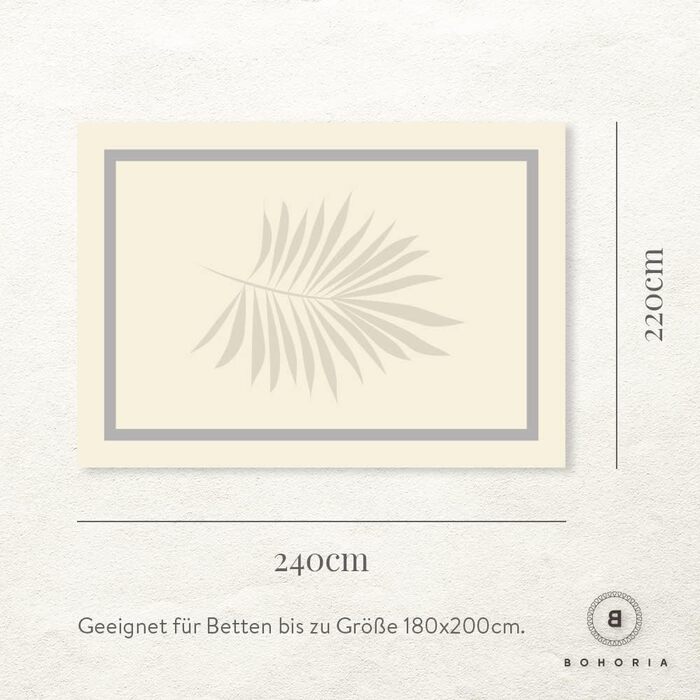 Покривало BOHORIA Premium 220x240 см, 100% бавовна, Oeko-Tex, вафельна текстура, двостороннє, смарагдове, велике для ліжка, дивана, Urban Loft