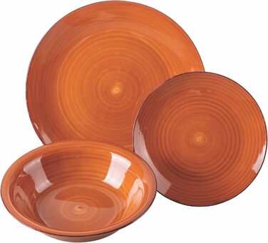 Villa d'Este Home Tivoli Baita: 18-частинний чайний сервіз з шоколадного фарфору, Steingut