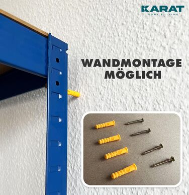KARAT Heavy-Duty Shelving Unit, 2-Piece Set, 40 x 90 x 180 cm