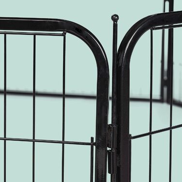 Вольєр для цуценят Relaxdays: чорний, XL, 100 x 76,5 x 235 см