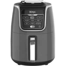 Фритюрниця Ninja AF160UK MAX, 5.2 л, 6-в-1, без олії, Air Fry, Max Crisp, для смаження, випікання, розігріву, дегідратації, сімейна, цифрова, приготування з заморожених продуктів, з антипригарним покриттям