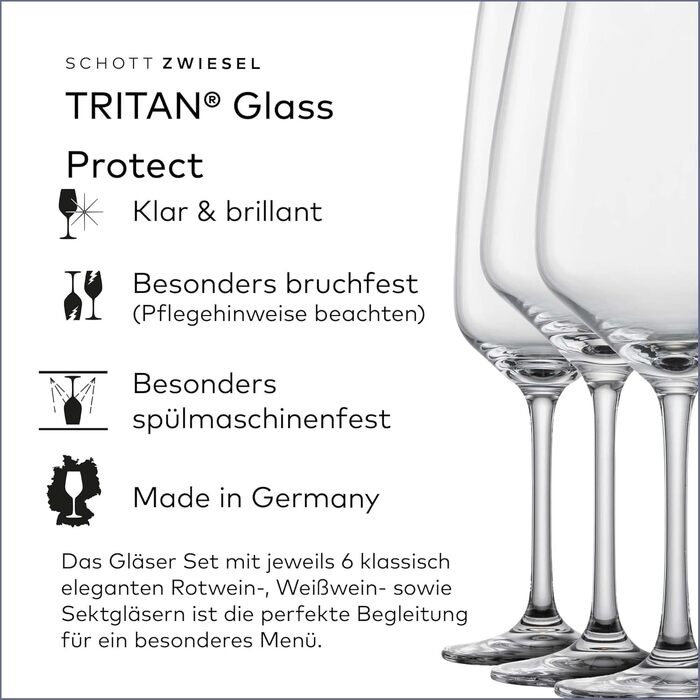 Набір келихів Schott Zwiesel Premium Box Tulip 18 шт — вічна класика для вина та шампанського, тритан-кристал, можна мити в посудомийній машині, вироблено в Німеччині