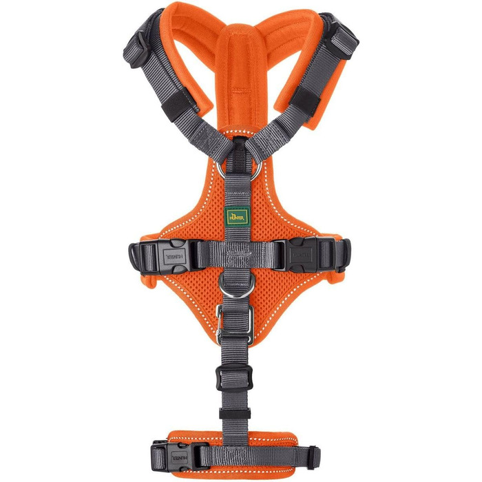 Нашийник для собак Maldon, розмір S-M, оранжево-сірий