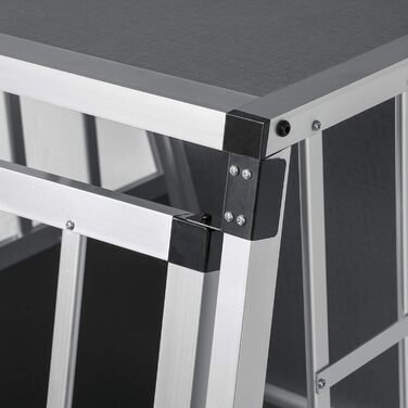 Транспортна переноска для собак та котів EUGAD, алюмінієва, 65x85x71 см, сіра