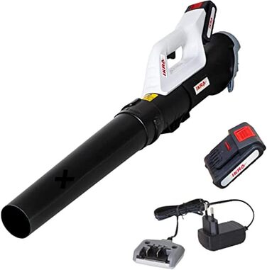 IKRA Battery Axial Leaf Blower ICB 20, ergonomic, compact, lightweight, including battery and charger