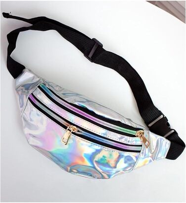 Металева поясна сумка AYNKH з трьома відділеннями, водонепроникна фанні-пак для відпочинку, спорту та подорожей (Unisex)