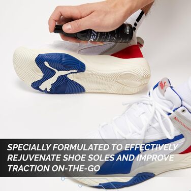 GripExx 2-in-1 Sports Shoe Grip Spray provides traction and rejuvenates soles. All-purpose grip spray to improve the grip of basketball shoes. Non-slip and performance enhancing.