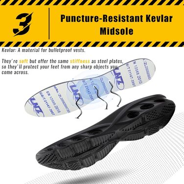 Робочі черевики Hitmars, унісекс, самозатягування, розмір 36-46 (H23, блакитний, 39 EU)