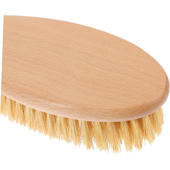 3 Wooden Bath Brushes Beechwood Awning Solution Trash Body Scrub Cleaner Shower Brush with Long Handle Back Scrubber Shower Back Washer for Men Sisal Brush