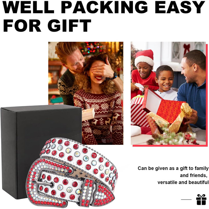 Жіночий та чоловічий шкіряний пряжка з стразами, ковбойський/ковгёрлський пояс з діамантами, пояс з заклепками для джинсів. Розміри: 106 см, 101-106 см