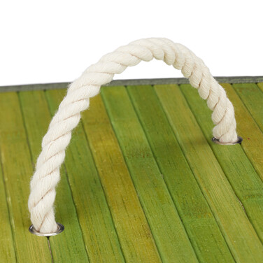 Relaxdays Bamboo Laundry Basket