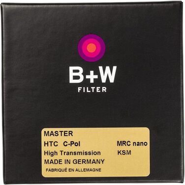 Фільтр захисний B+W MRC Nano Master 77mm, Slim, з нанопокриттям (16 шарів), чорний