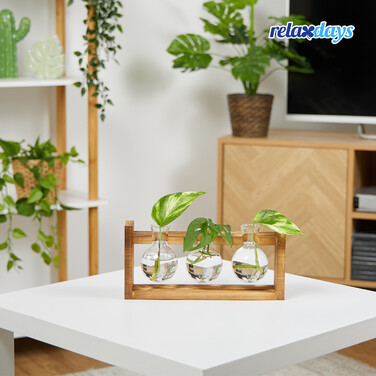 Relaxdays Reagent Tube Vase with Stand