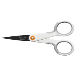 Універсальні ножиці Fiskars з антипригарним покриттям Titan, 21 см, нержавіюча сталь, біло-помаранчеві (1004721)