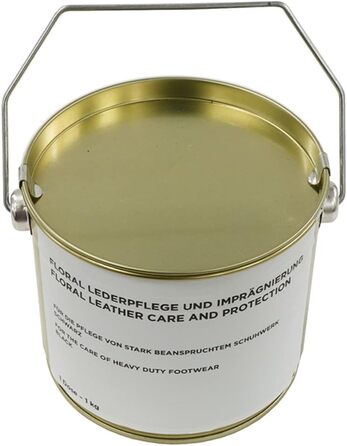 1kg Original German Armed Forces (Bundeswehr) Shoe Cream in Tin Bucket Leather Care Black BW 1kg=16.98EUR (1 Kg = 1.135 L, Black)