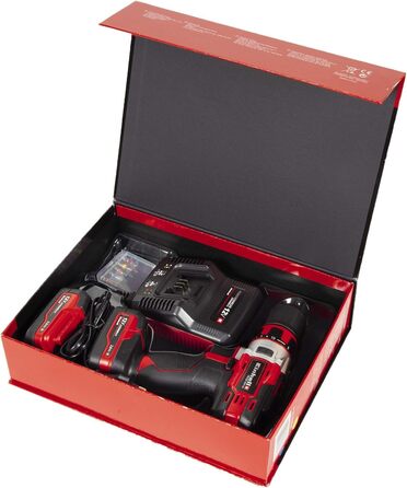 Акумуляторний дриль-шуруповерт Einhell TE-CD 12/1 Li (2x2.0Ah) – Li-Ion, 12V, 2-швидкісний, LED, металеве редуктор, зарядний пристрій + 2x2.0Ah акумулятори