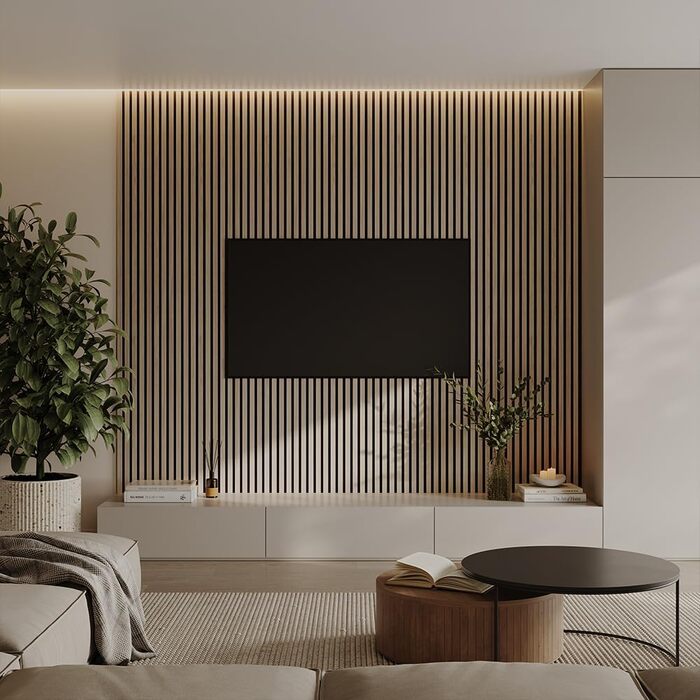 Акустичні настінні панелі Vicco для покращення звукоізоляції приміщення, коричневі, 8 шт.