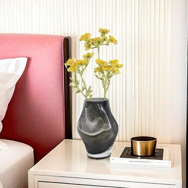 Сучасна скляна ваза ручної роботи для декору столу, велика ваза для квітів в дім або офіс, ідеальна для троянд та тюльпанів