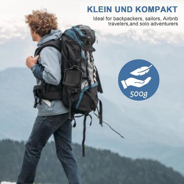 Спальний мішок туристичний 2в1 з мікрофібри, 220x95 см, для походів, хостелів та гірських притулків, зелений (сірий)