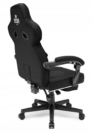 Ігрове крісло IMBA seat Emperor, тканина, чорне
