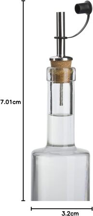 Виливники для пляшок Westmark 2 шт. (спирт, олія, оцет), нержавіюча сталь, корк, з повітряною трубкою, з петлею, сріблясті